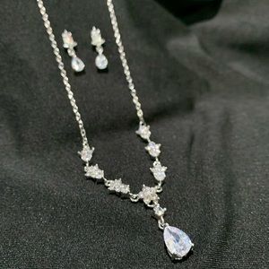 Crystal Necklace & Earring Set